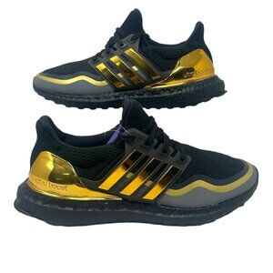 Adidas YYJ 606004 Juniors Ultraboost Sneakers Low Top Black Metallic Gold 5